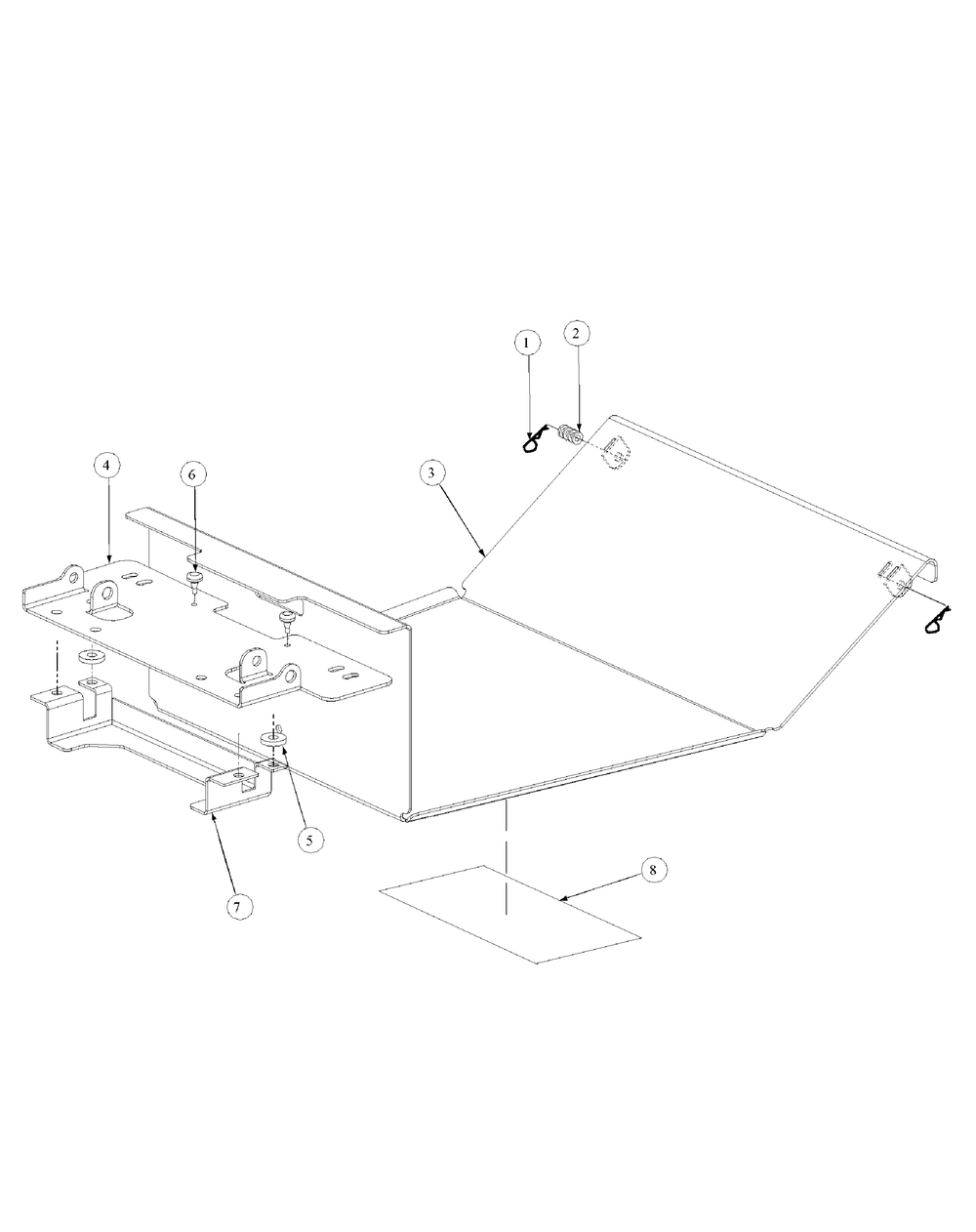 Floor Panel Assembly Diagram and Parts List for M48-HN 53AB5E6V750-20-HP Cub Cadet Lawn Tractor